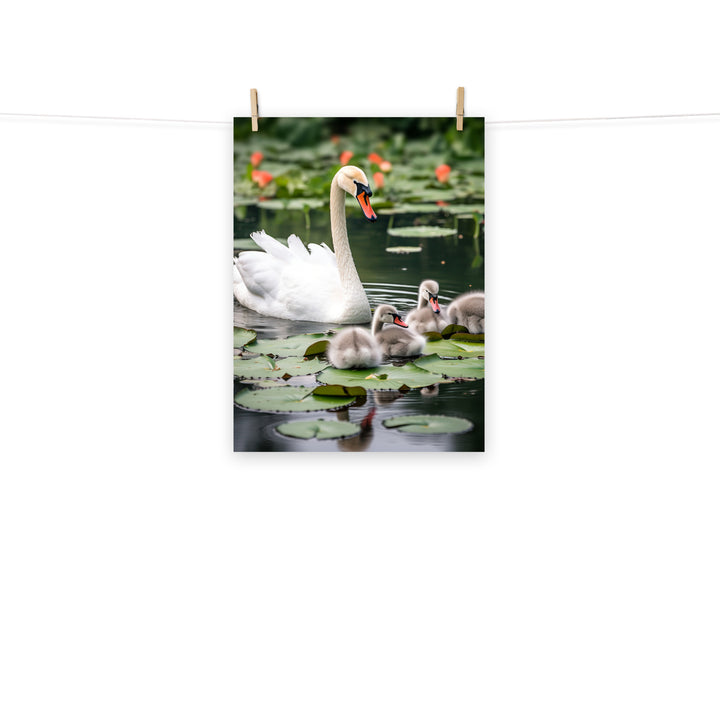 Swan Photo paper poster - PosterfyAI.com