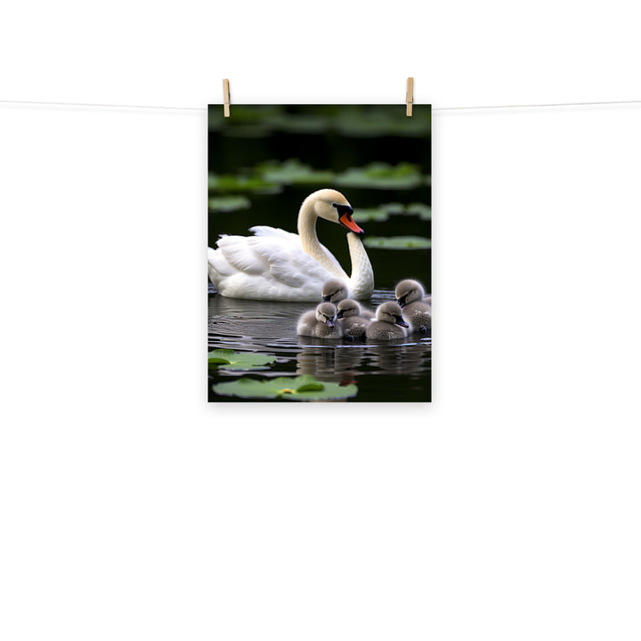 Swan Photo paper poster - PosterfyAI.com