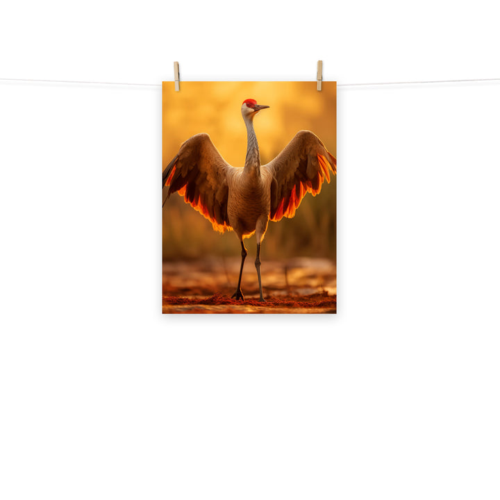 Crane Photo paper poster - PosterfyAI.com