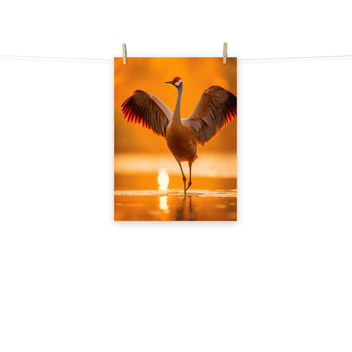 Crane Photo paper poster - PosterfyAI.com