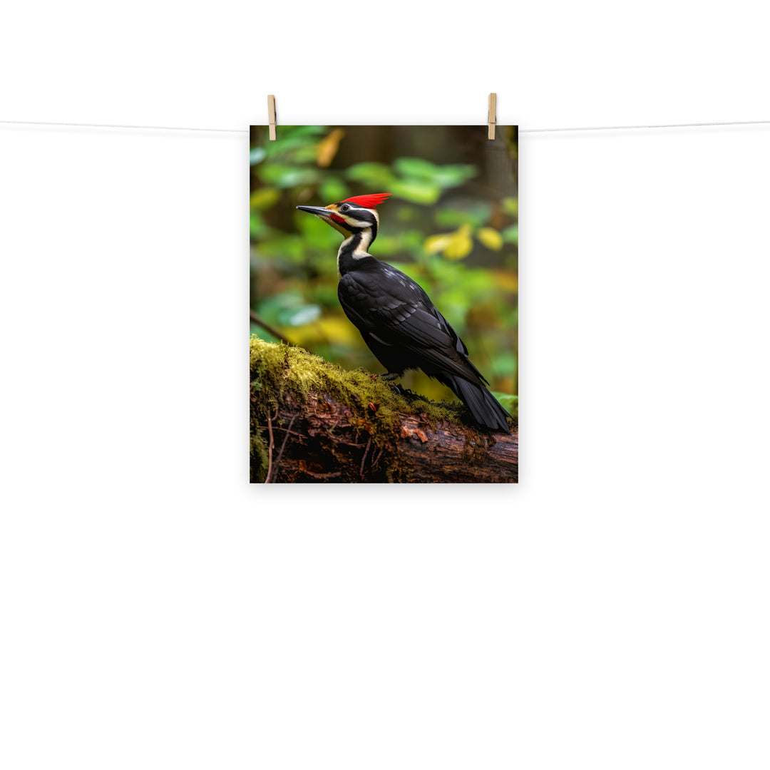 Woodpecker Photo paper poster - PosterfyAI.com