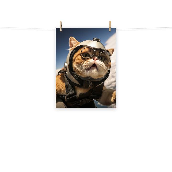 Exotic Shorthair Pilot paper poster - PosterfyAI.com