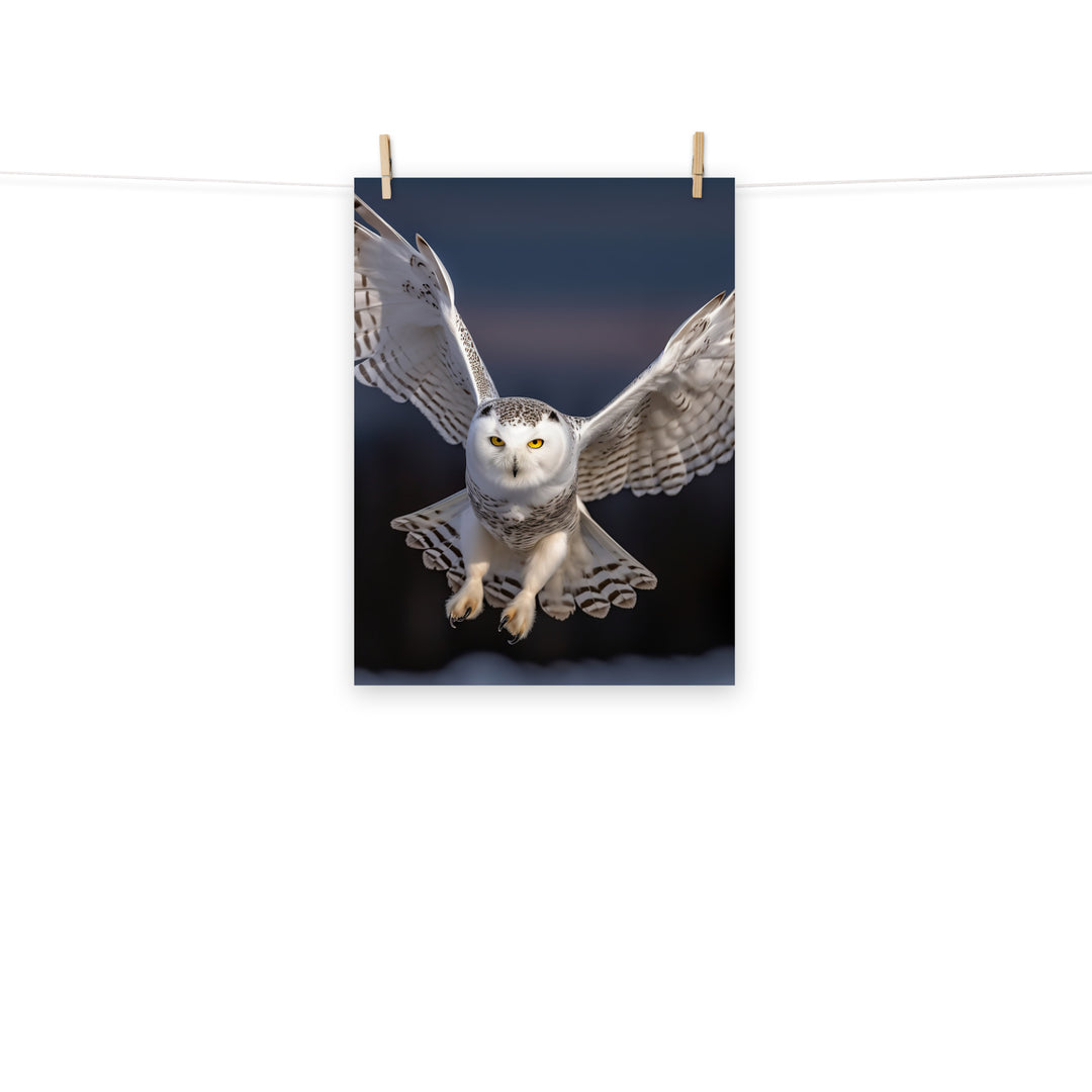 Owl Photo paper poster - PosterfyAI.com