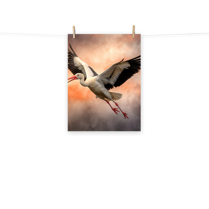 Stork Photo paper poster - PosterfyAI.com