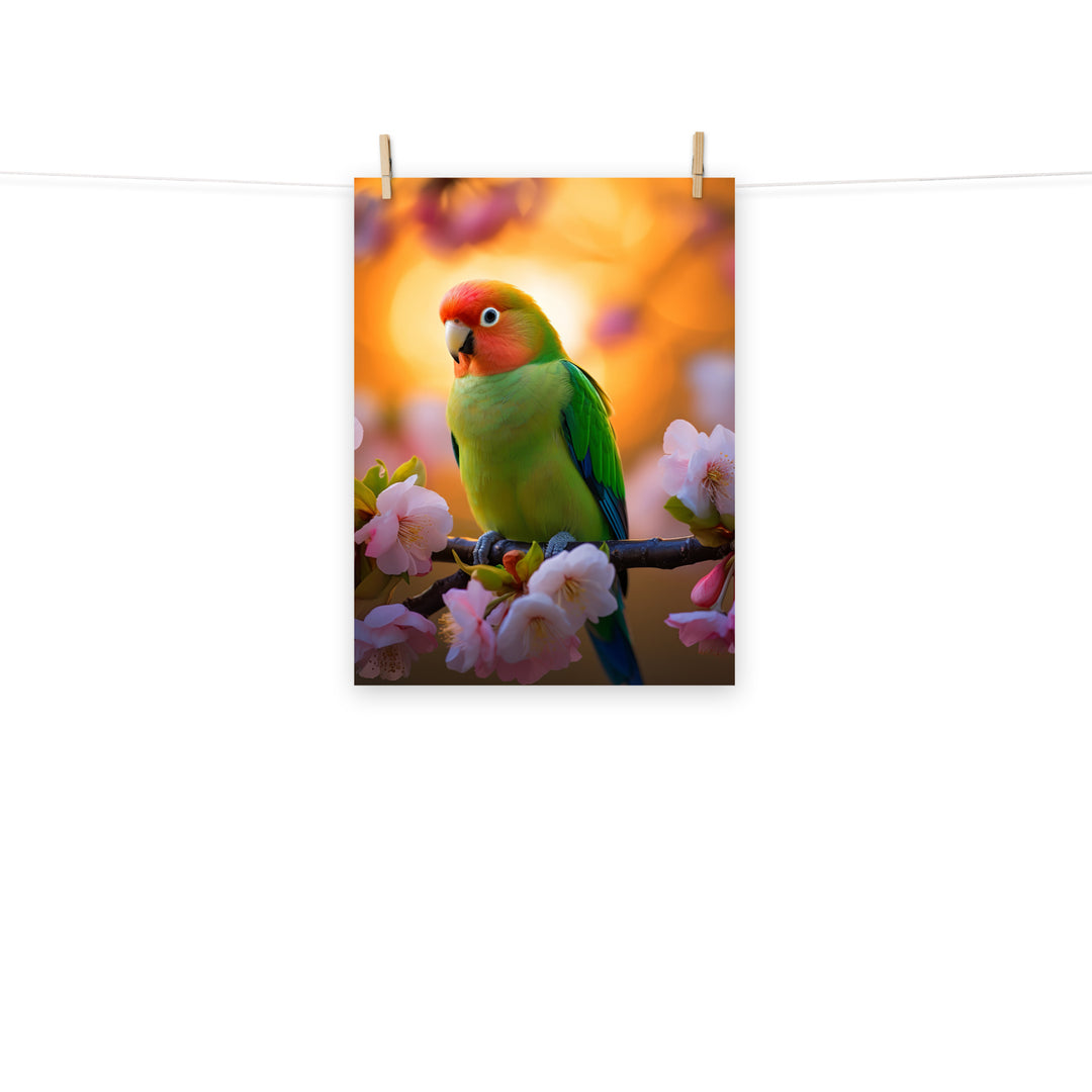 Lovebird Photo paper poster - PosterfyAI.com