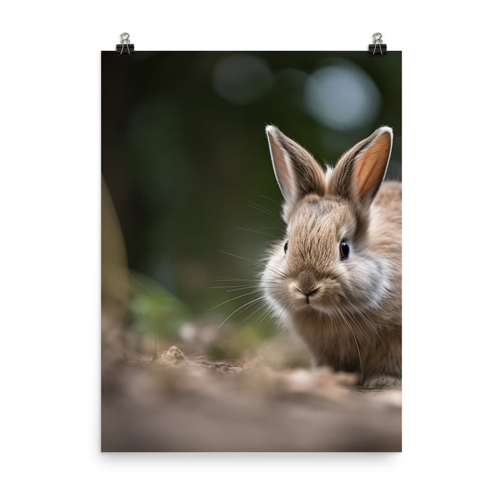 Lionhead Bunny Photo paper poster - PosterfyAI.com