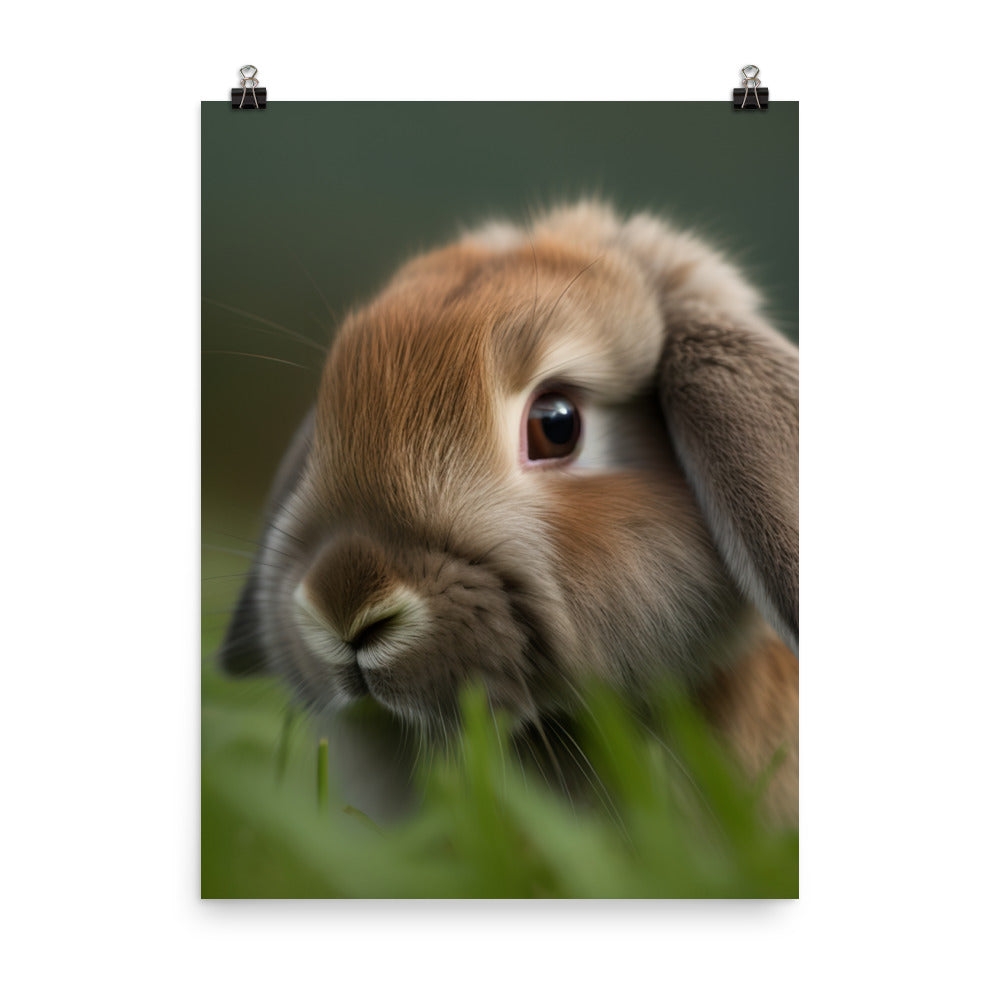 Holland Lop Photo paper poster - PosterfyAI.com