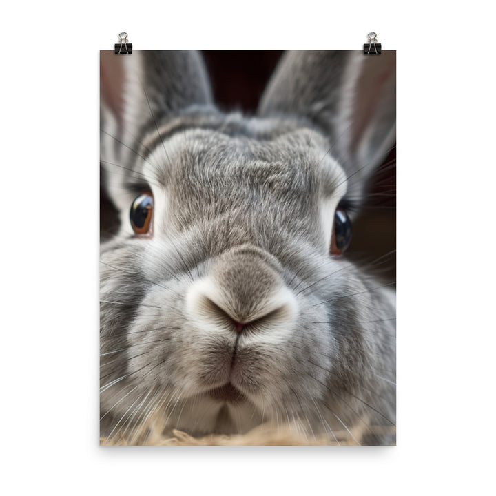 Flemish Giant Rabbits Photo paper poster - PosterfyAI.com