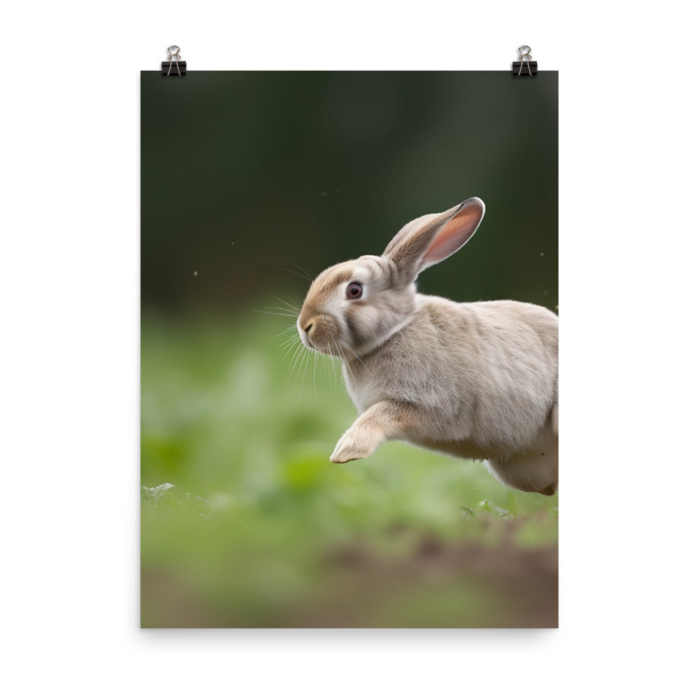 Playful French Lop Photo paper poster - PosterfyAI.com