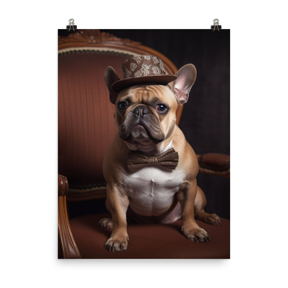 French Bulldog Photo paper poster - PosterfyAI.com