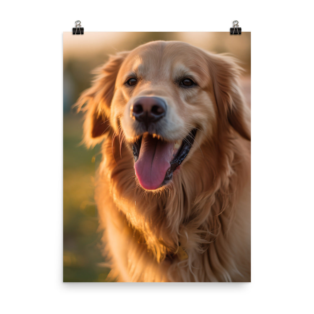 Golden Retriever Photo paper poster - PosterfyAI.com