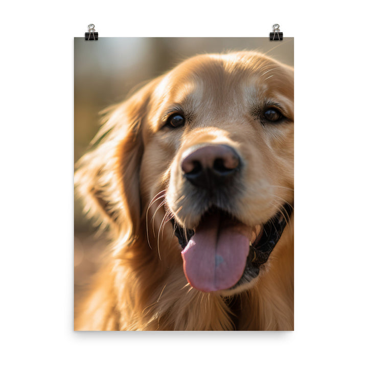 Golden Retriever Photo paper poster - PosterfyAI.com