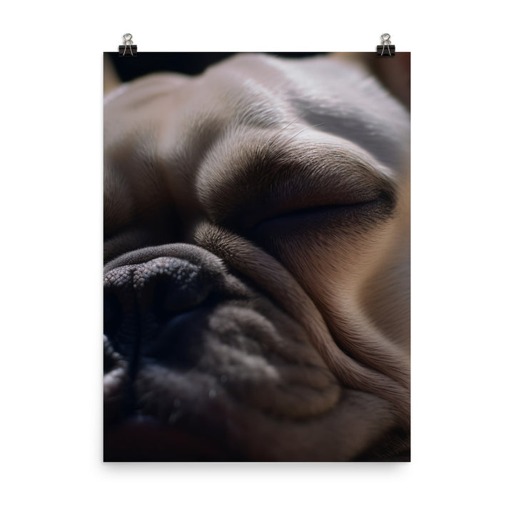 Frenchie dreams Photo paper poster - PosterfyAI.com