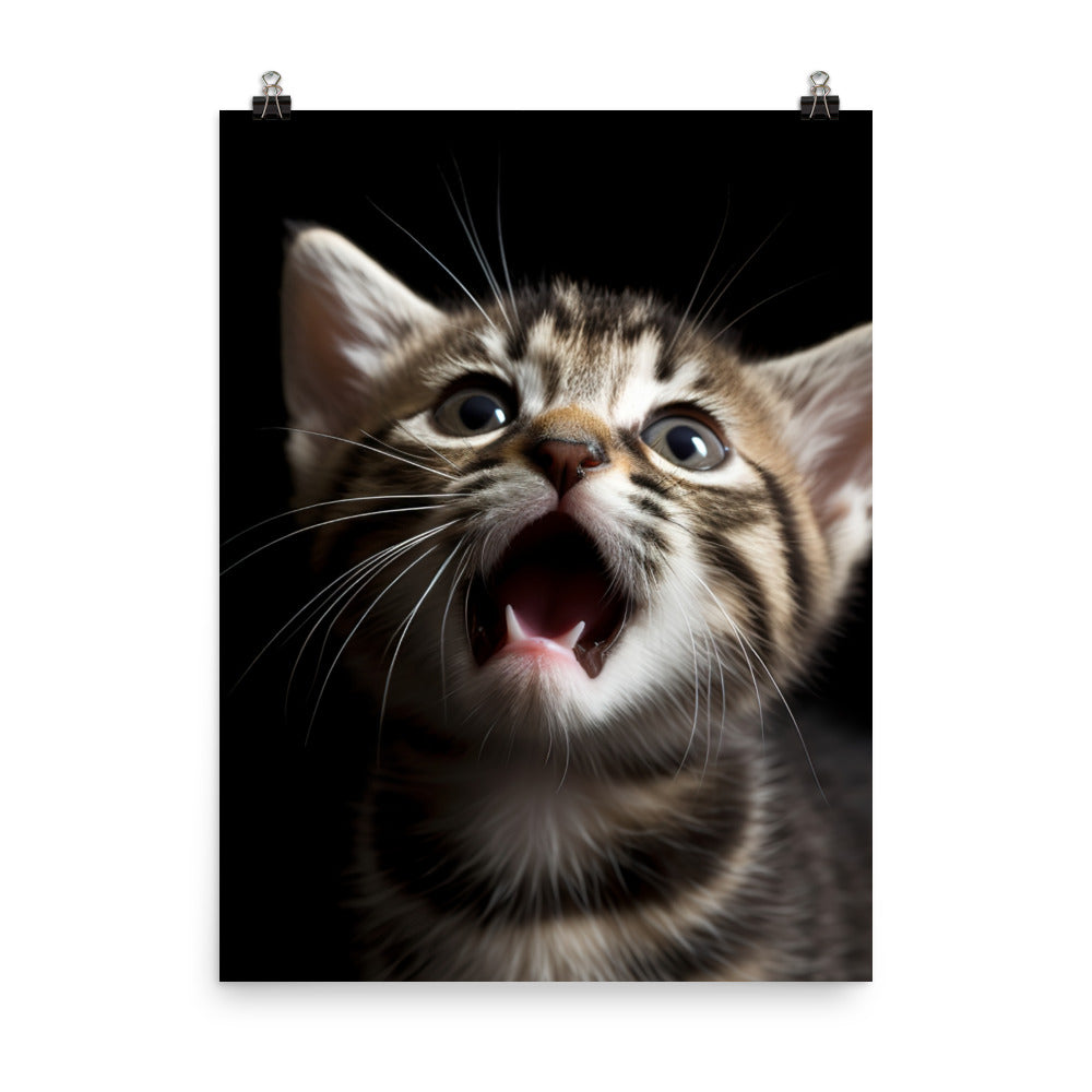 American Shorthair Cat Photo paper poster - PosterfyAI.com