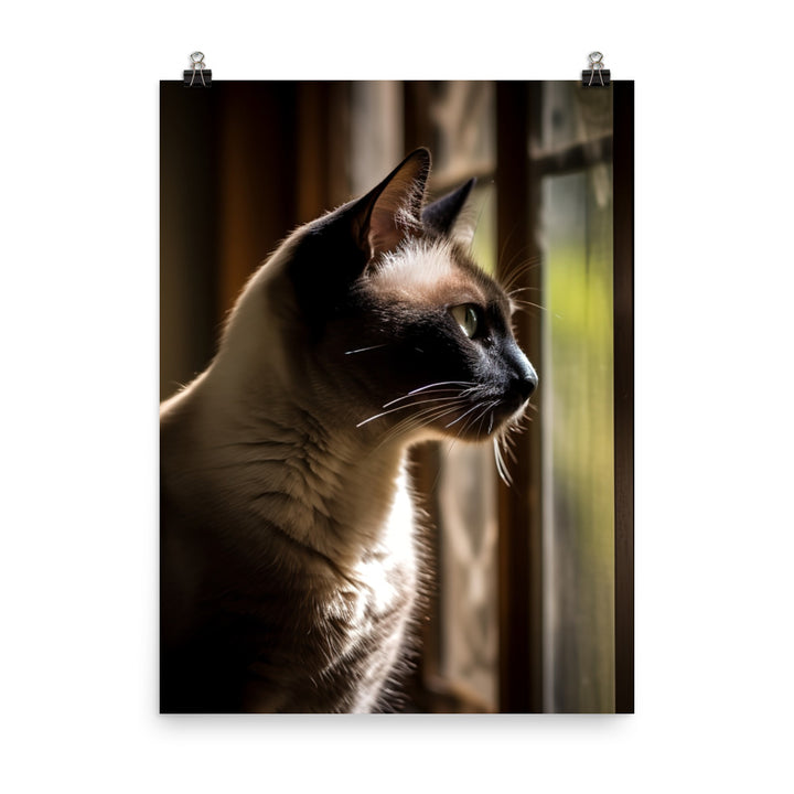 Siamese Serenity Photo paper poster - PosterfyAI.com