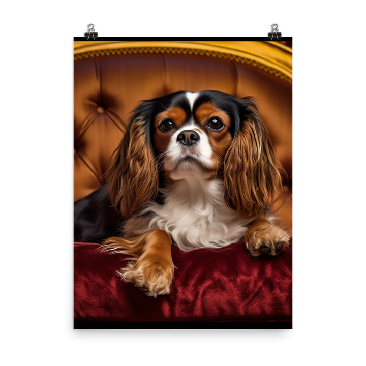 Cavalier King Charles Spaniel Photo paper poster - PosterfyAI.com