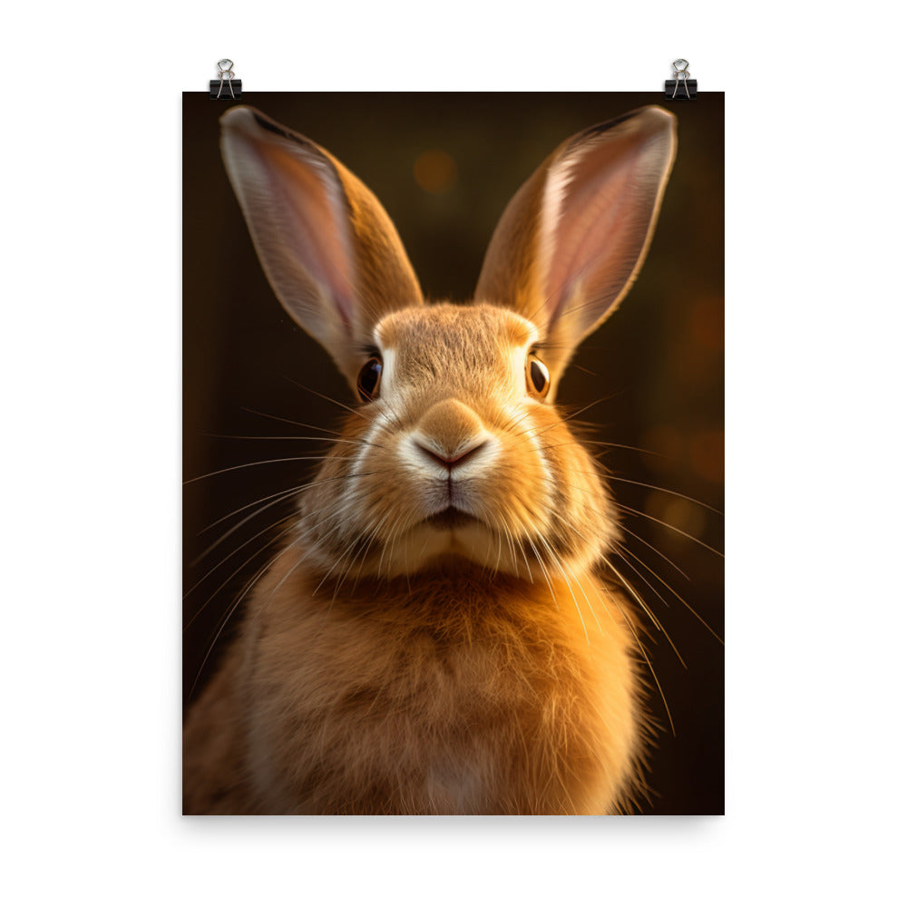 Beveren Bunny Photo paper poster - PosterfyAI.com