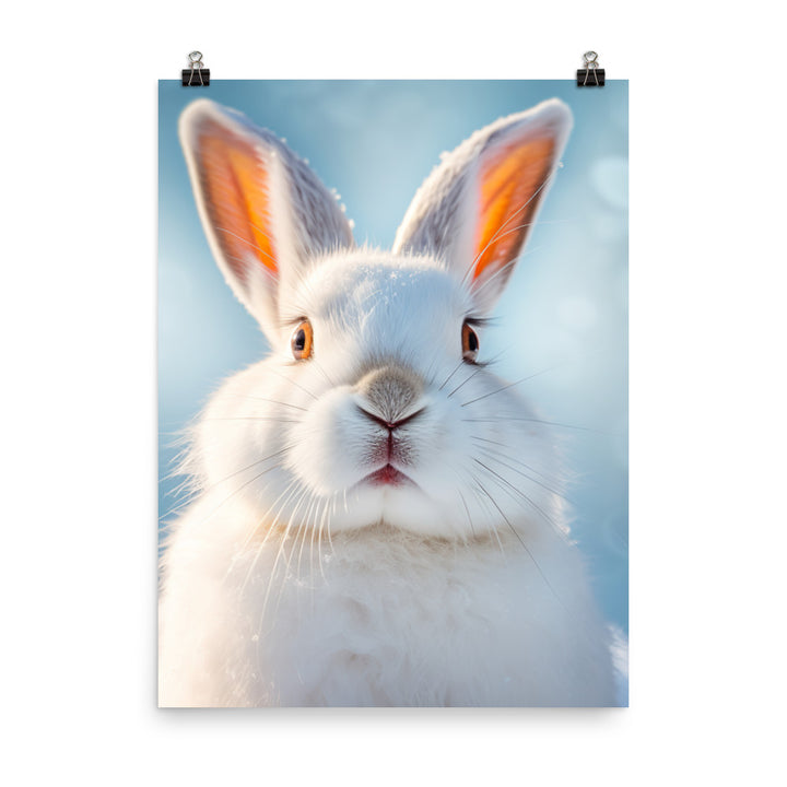 Florida White Bunny Photo paper poster - PosterfyAI.com