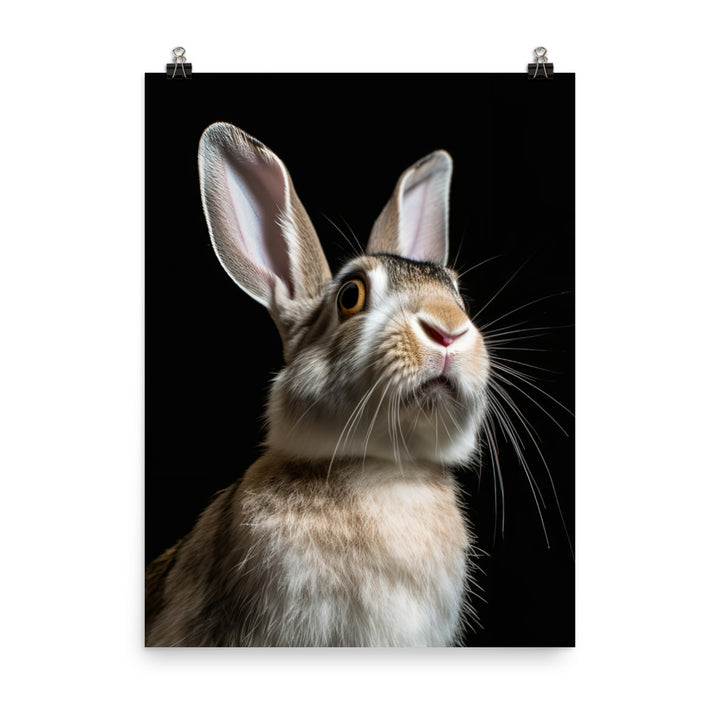 English Spot Bunnys Inquisitive Charms Photo paper poster - PosterfyAI.com