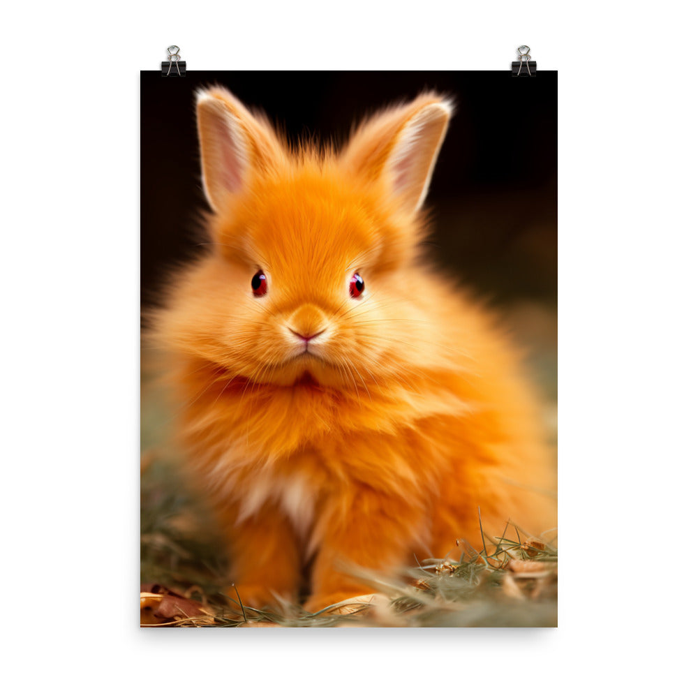 Adorable Thrianta Bunny Photo paper poster - PosterfyAI.com