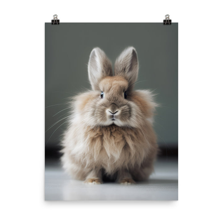 Jersey Wooly Bunny Photo paper poster - PosterfyAI.com