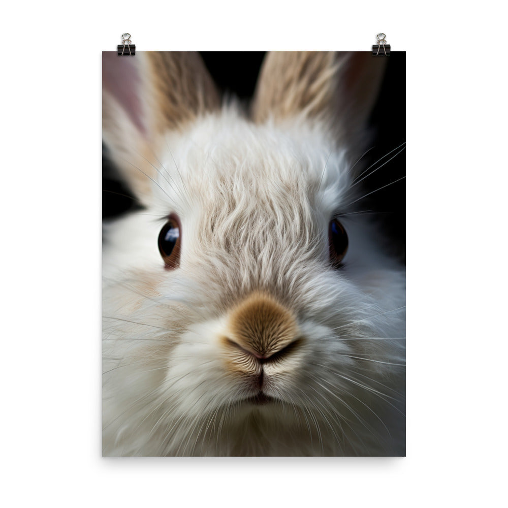 Charming Jersey Wooly Bunny Photo paper poster - PosterfyAI.com