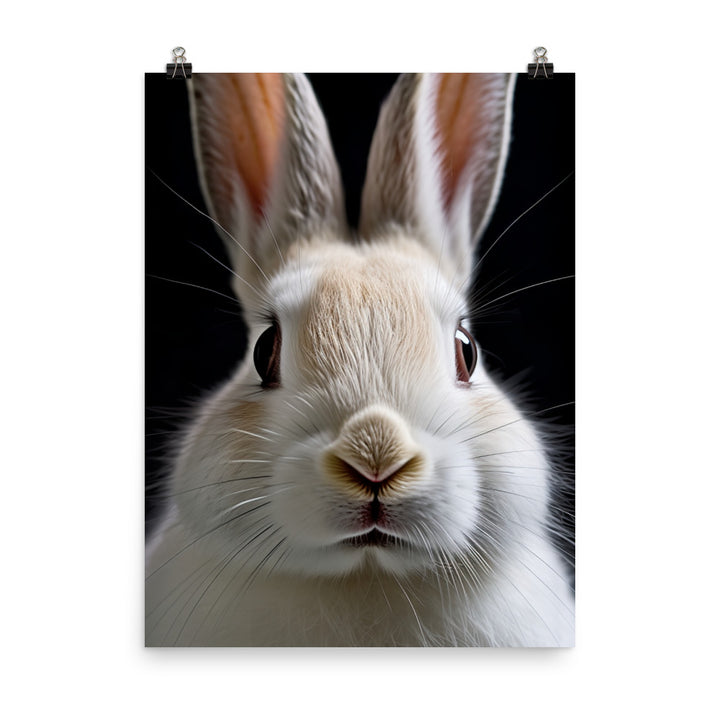 Charming Californian Bunny Photo paper poster - PosterfyAI.com
