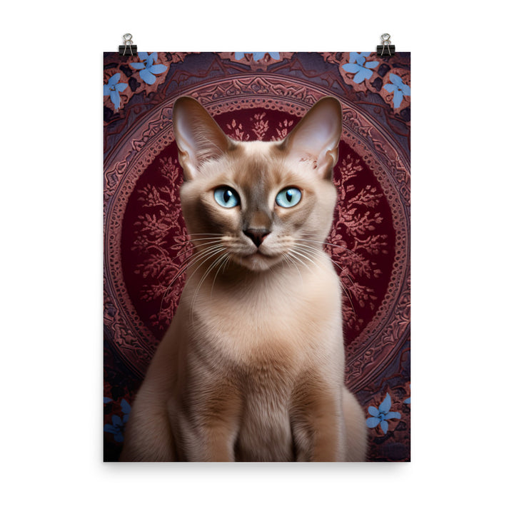 Luxurious Coat of Tonkinese Cat Photo paper poster - PosterfyAI.com