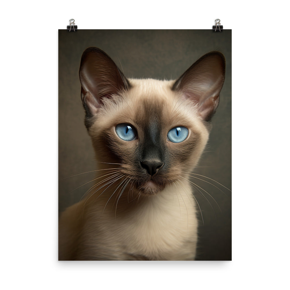 Charm of Tonkinese Kitten Photo paper poster - PosterfyAI.com