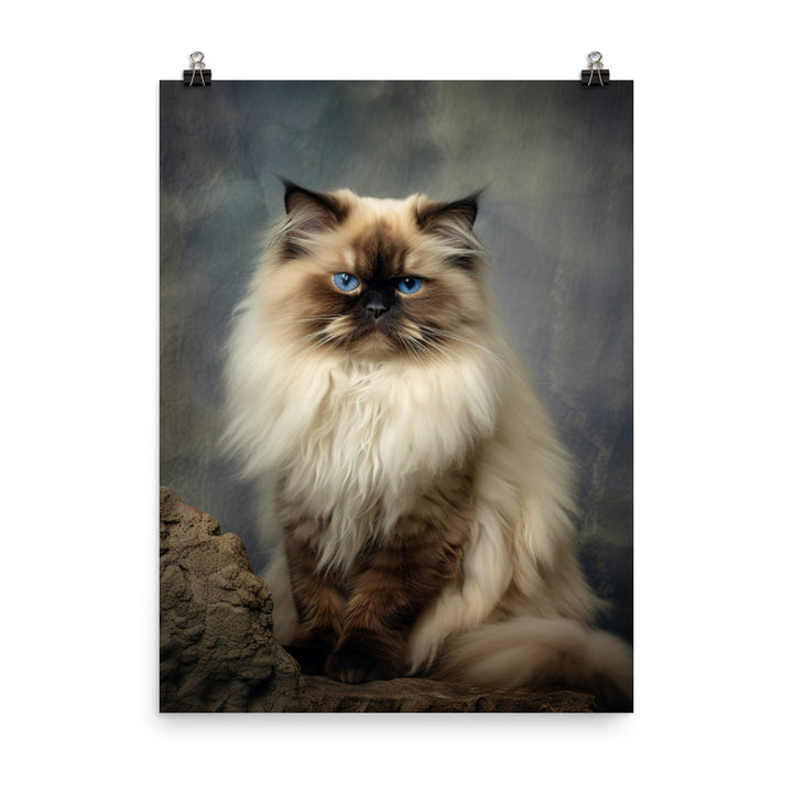 Playful Nature of Himalayan Cat Photo paper poster - PosterfyAI.com