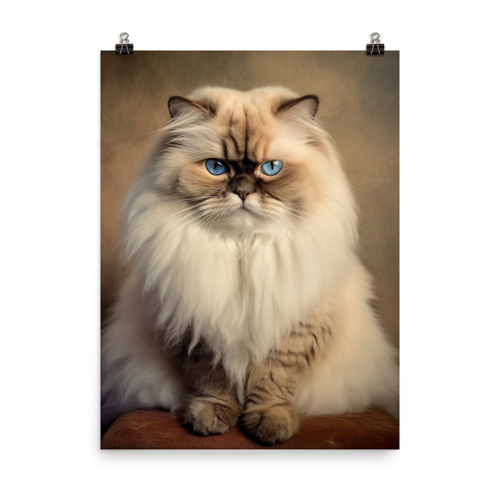 Dignified Aura of Himalayan Cat Photo paper poster - PosterfyAI.com