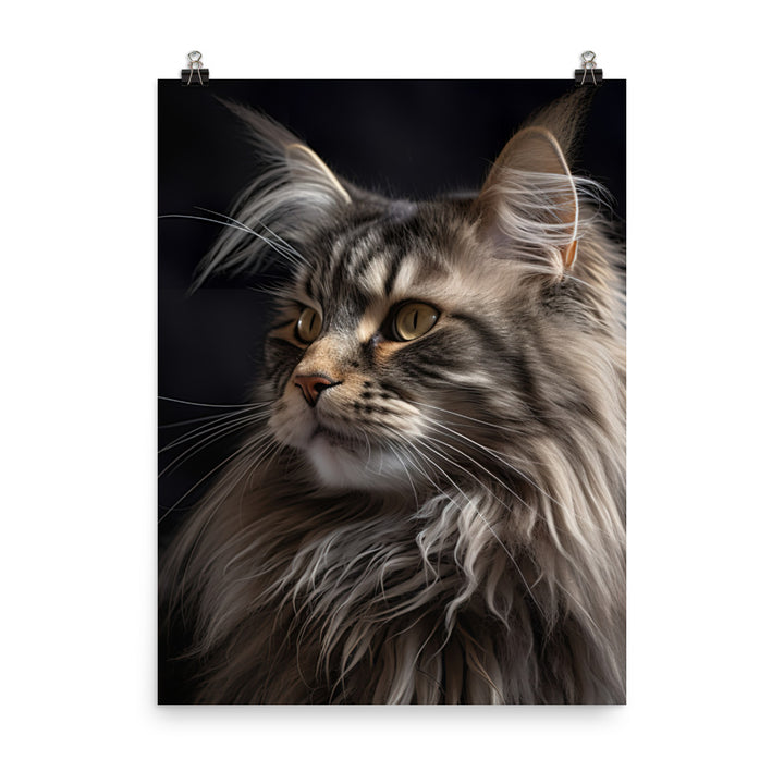 Norwegian Forest Cat Photo paper poster - PosterfyAI.com