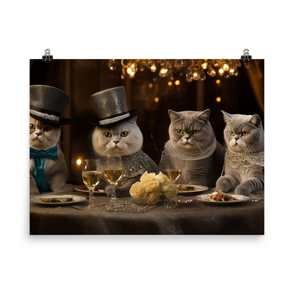 Exotic Shorthair Photo paper poster - PosterfyAI.com