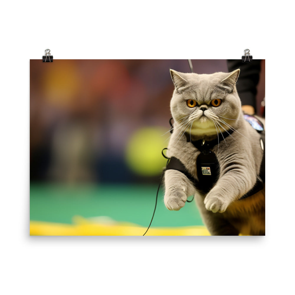 Exotic Shorthair Referee Photo paper poster - PosterfyAI.com