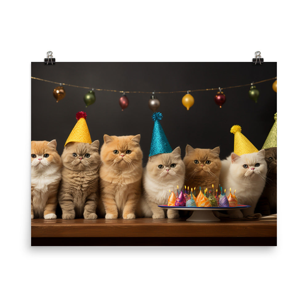 Exotic Shorthair Photo paper poster - PosterfyAI.com