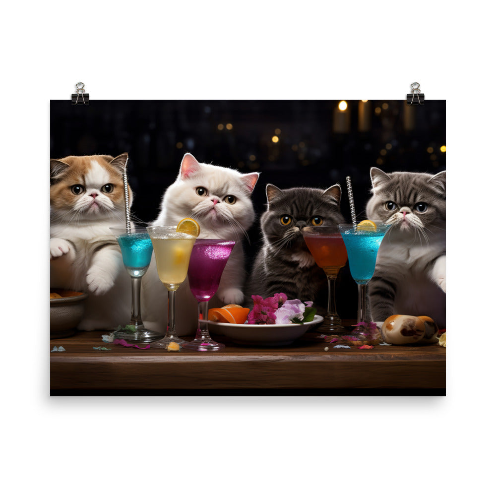 Exotic Shorthair Photo paper poster - PosterfyAI.com