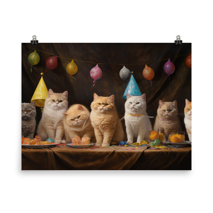 Exotic Shorthair Photo paper poster - PosterfyAI.com