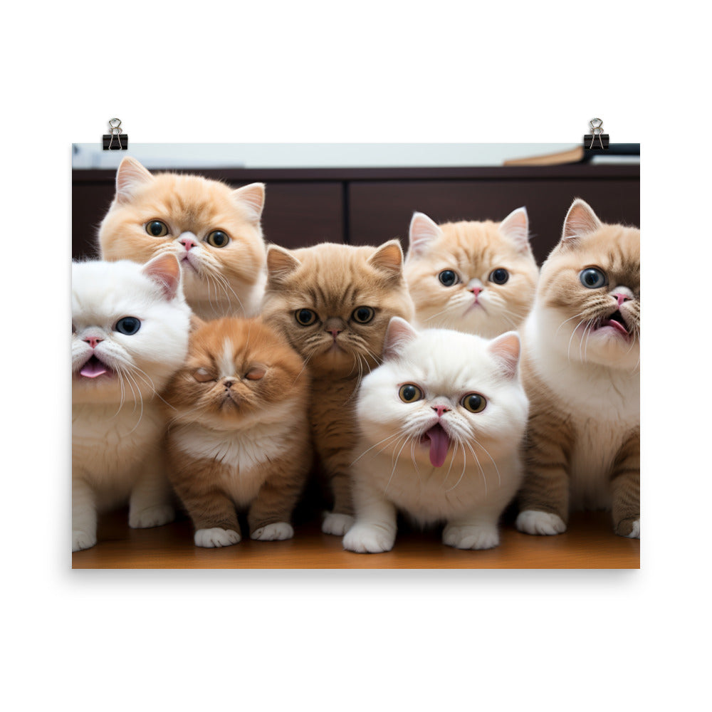 Exotic Shorthair Photo paper poster - PosterfyAI.com