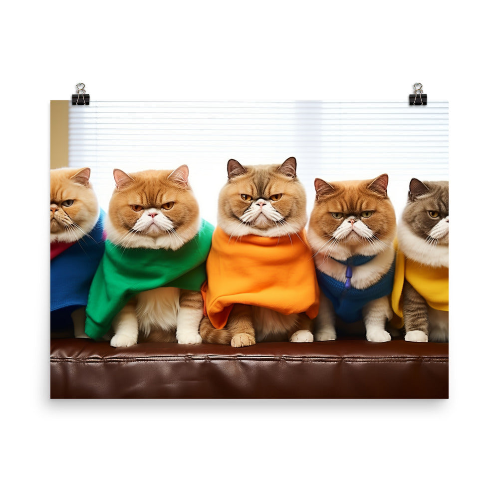 Exotic Shorthair Photo paper poster - PosterfyAI.com