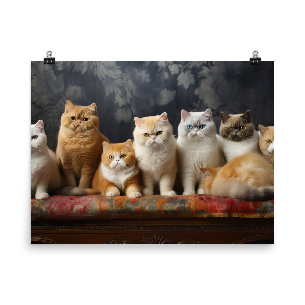 Exotic Shorthair Photo paper poster - PosterfyAI.com