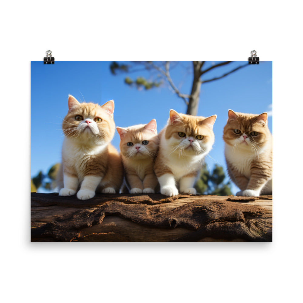 Exotic Shorthair Photo paper poster - PosterfyAI.com