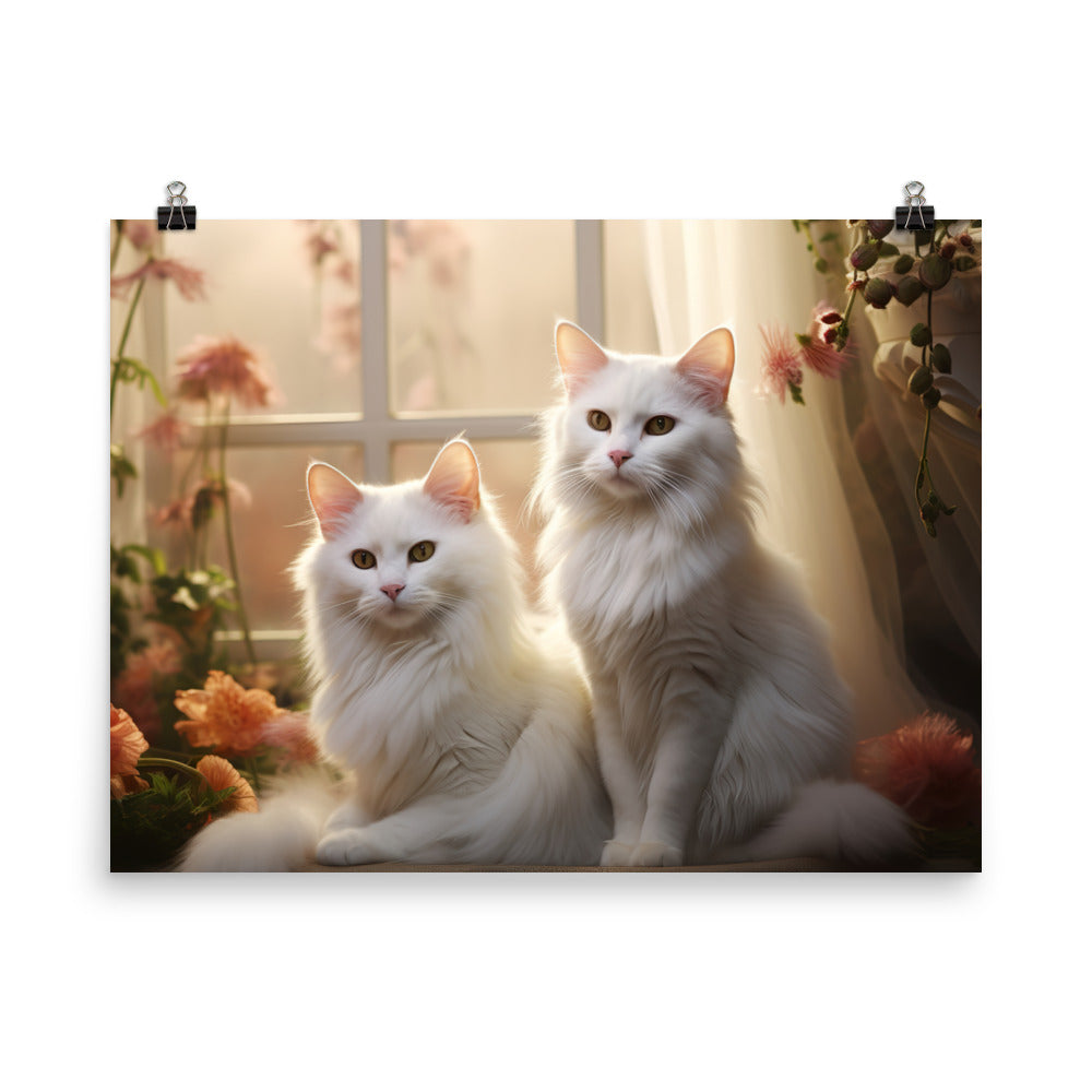 Turkish Van Photo paper poster - PosterfyAI.com