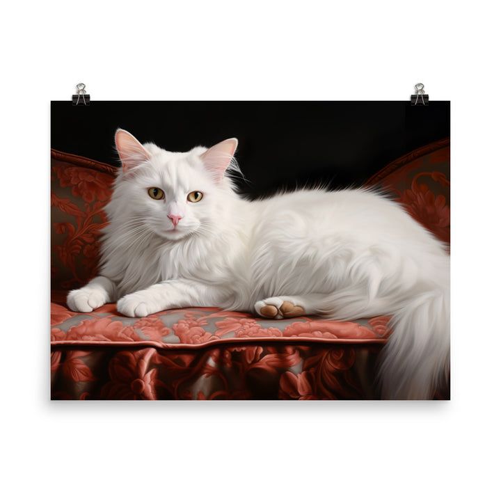 Turkish Van Photo paper poster - PosterfyAI.com