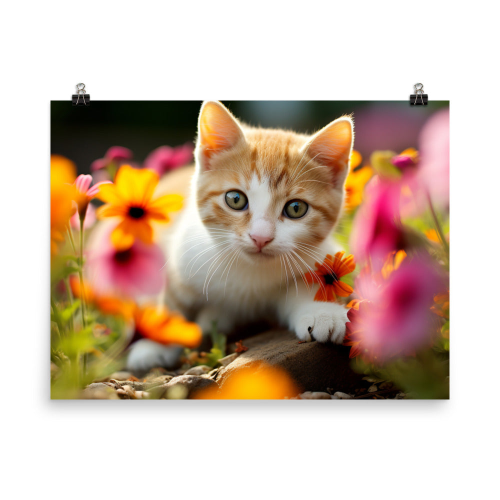 Japanese Bobtail Photo paper poster - PosterfyAI.com