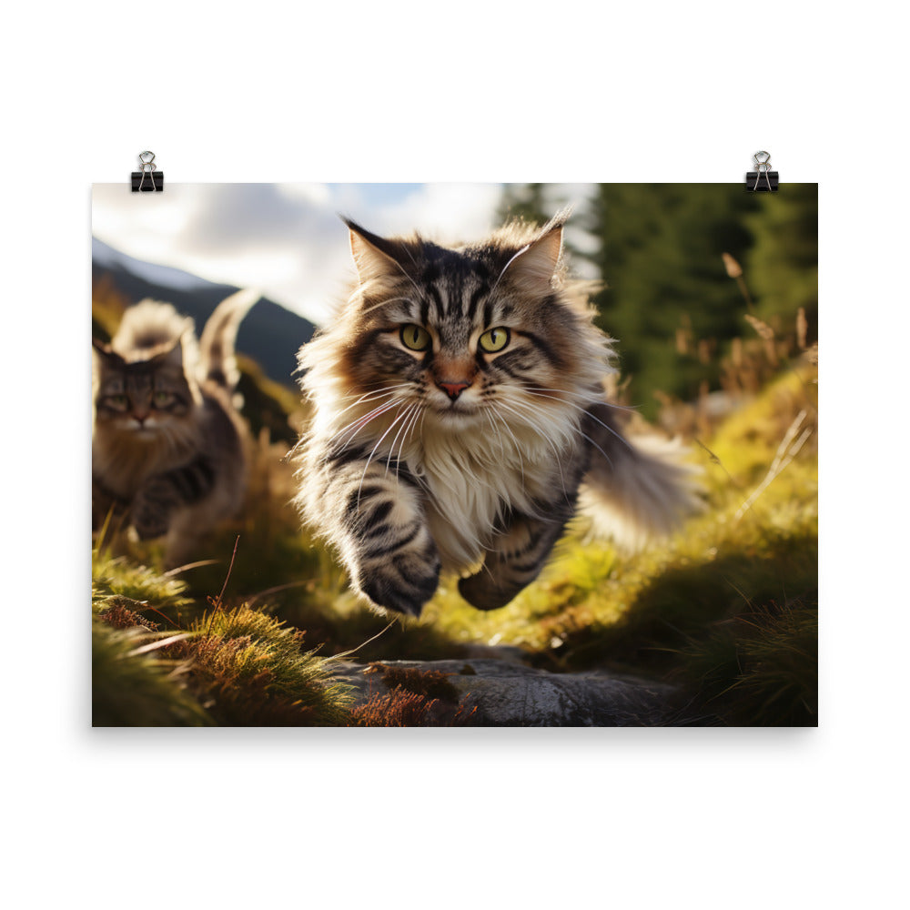 Norwegian Forest Photo paper poster - PosterfyAI.com