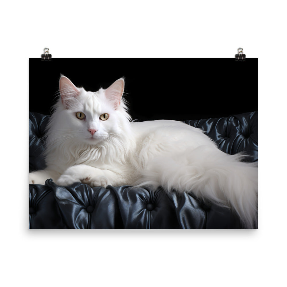 Turkish Angora Photo paper poster - PosterfyAI.com