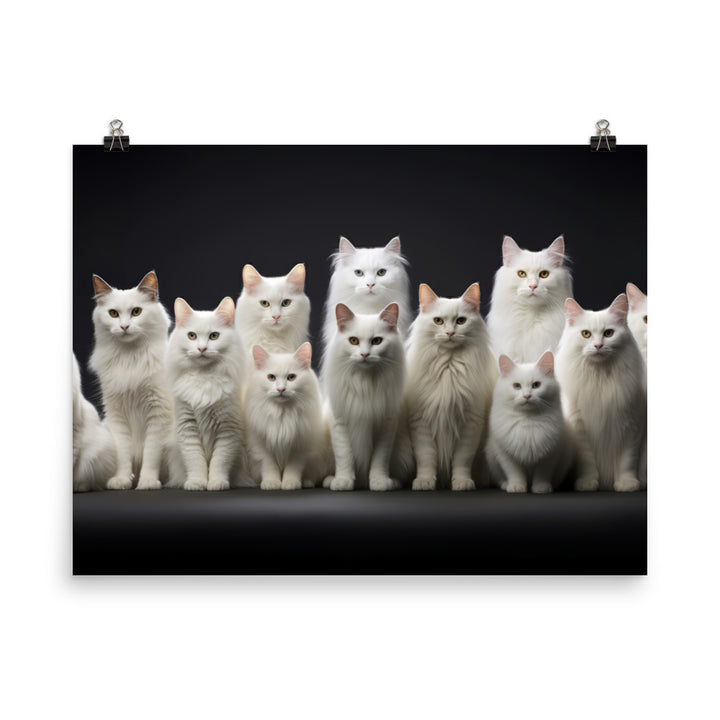 Turkish Angora Photo paper poster - PosterfyAI.com