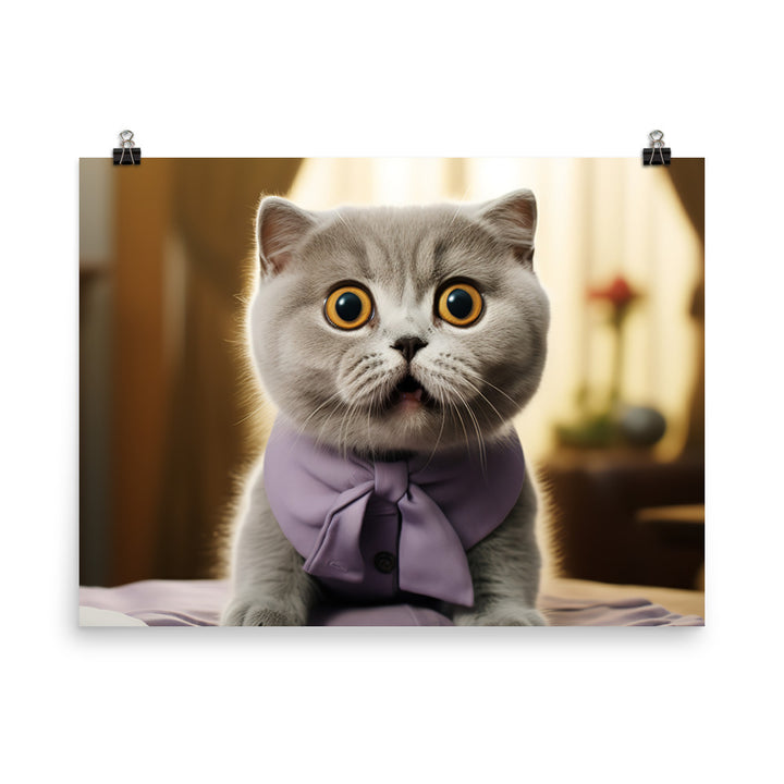 Scottish Fold Photo paper poster - PosterfyAI.com