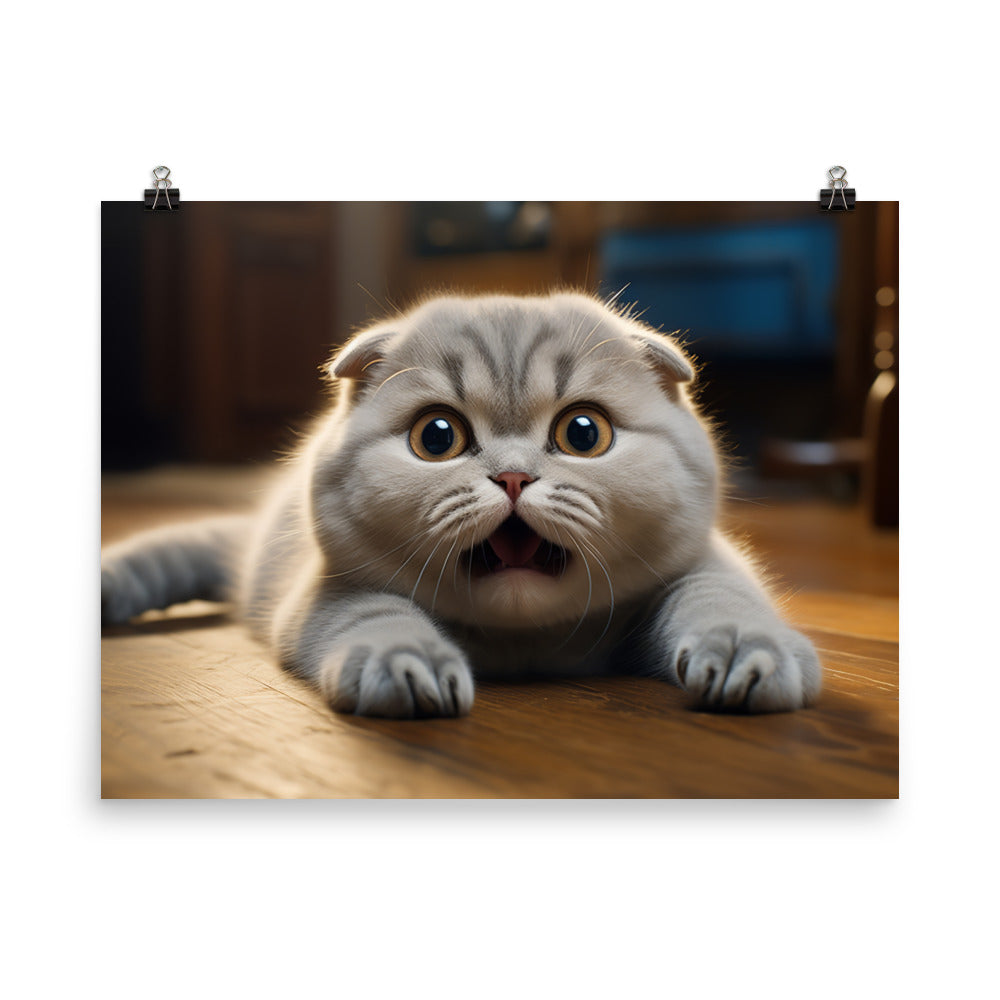 Scottish Fold photo paper poster - PosterfyAI.com