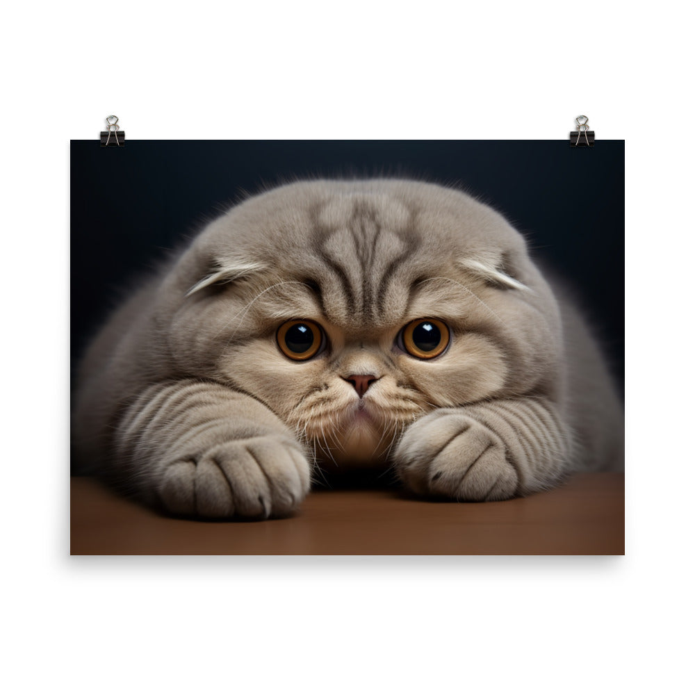 Scottish Fold Photo paper poster - PosterfyAI.com